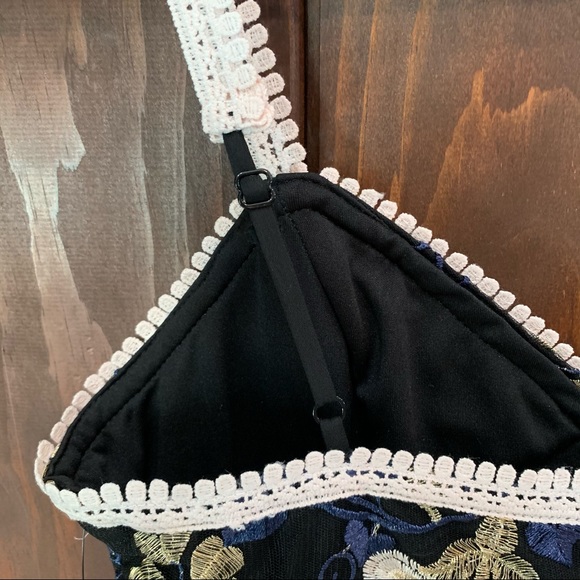 LuLu’s Karina Floral Embroidered Peplum Dress - Picture 5 of 15